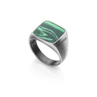 Anello Unoaerre Uomo uomo in Argento Malachite 700YAF2160400-6137 - 700YAF2160400-6137